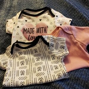 6-9 months Set of 3 Onesies